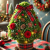 bring festive charm to your home with our handcrafted Tabletop Boxwood Christmas