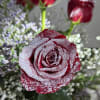 Give them a Wow with these Snowy Sparkle Roses.  Each rose