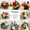 Trust us to create a unique winter vase arrangement. We select the