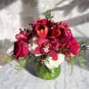 Red, white and green flowers perfect for the holiday season.
Flowers subject to