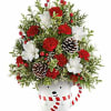 Teleflora's Send A Hug&reg; Snowy Lane Tree is a festive floral Christmas