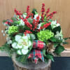 Classic elegance meets country traditions. Fragrant evergreens combined with traditional holiday colors