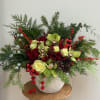 Holiday Luxe is a luxurious, large size holiday floral design featuring rich
