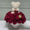 Celebrate love in style with this exquisite arrangement featuring 45-50 fresh red