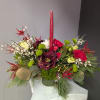 A beautiful hoilday arrangement perfect as a table of 2-4 centerpiece please