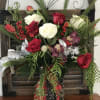 a combination of white and red roses will cheer up that special