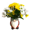 Introducing "Flower the Gnome," a whimsical bouquet that celebrates the cheerful spirit