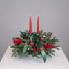 A festive Christmas Centerpiece designed to elevate any holiday table. Crafted with