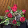 Velvet Holly is a luxurious Christmas floral arrangement designed to bring timeless
