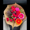 Beautiful colorful bouquet with various types of fresh flowers, perfect for bringing