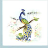 The perfect quilled peacock greeting card to share with your creative friend!