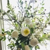 Best of winter blooms in whites with blooming branches

***Please note that Emerald