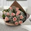 Pink roses wrapped with babies breath and greens
12 Roses: $85
18 Roses: $125
24