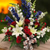 So off your Patriotic side with this basket 