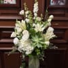Recipe: White Asiatic Lilies, White Delphinium, White Hydrangaes, White Roses, White Lisianthus