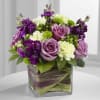 Enjoy the fragrance, textures and elegance in the Amethyst Dream Arrangement. Picture
