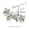 Our Designer&rsquo;s Choice arrangement, valued at $100, is a curated masterpiece that