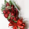 1 dozen roses your choice of color with greens and filler wrapped