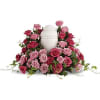 Surrounded by roses, enveloped in love - a sumptuous pink rose wreath