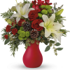 This one-sided bouquet is a welcomed sight in any home! perfect as