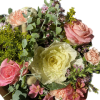 This beautiful bouquet includes, kale, hermosa roses, wax flower and much more!
