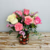 Available for Valentine's Day

Shades of blush pink and white roses with other