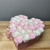 Premium Everlasting roses in our heart-shaped signature box. Everlasting roses are real