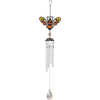 Wind chimes are gift wrapped or can also be displayed on an