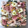 Beautiful blooming signature Blomst flower box full of fresh flowers in a