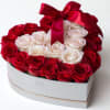 Surprise MOM with our red and white roses in a heart shape