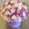 75 Premium Fresh Lavender, Pink and White Roses
