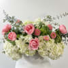 The Mother Bouquet is a premium arrangement with five pink peonies and