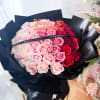 From dark to light pink 52 stems soap flower bouquet