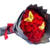 Our hand-tied bouquets are delicately arranged combining pure Ecuadorian roses top with