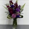 All shades of purple in this simple and elegant arrangement for the