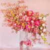 A vibrant and jazzy arrangement of Peonies and Dahlias