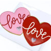 Delicious Homemade Large Love Cookies