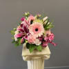 Delicate and Breathtaking! A beautiful arrangement of Stargazer Lilies, Gerber Daisies, amongst
