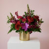 Velvet Obsession is a striking Valentine&rsquo;s Day arrangement designed to make a