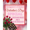 The perfect Valentine's Day special - one dozen red roses along a