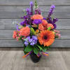 Orange and purple assortment of flowers.


FCF-222
