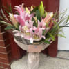 This large bundle of lilies are sure to make a statement. 