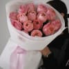 15-17 pink garden roses, timeless beauty.