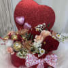 A gift that speaks from the heart .
This floral arrangement in a