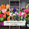 We will create a bouquet with an assortment of seasonal flowers and