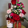 WINE not included.
 Bottle holder with flowers..... Starting price 45.00. You can
