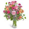 Viva Valentina is a soft and charming mix of Roses, Lisianthus, Ranunculus