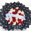 white &amp; red Roses white,Ribbon I love 
50 Roses Standard Price
75 Roses