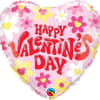 This 18" heart-shaped pink mylar balloon features light pink, dark pink, and