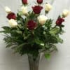 THE Aggie special - twelve long-stemmed premium roses, 6 maroon and 6